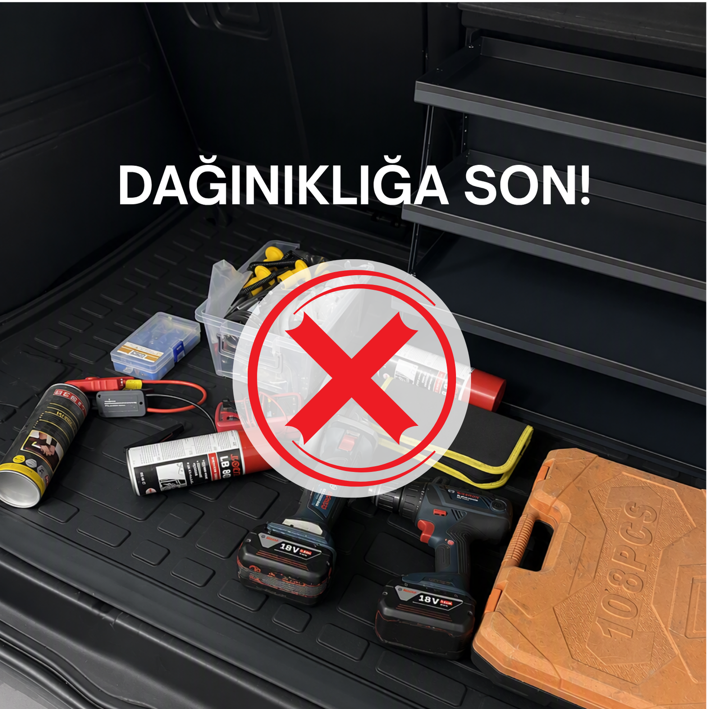 PratikBagaj® Oto Bagaj Düzenleyici Raf