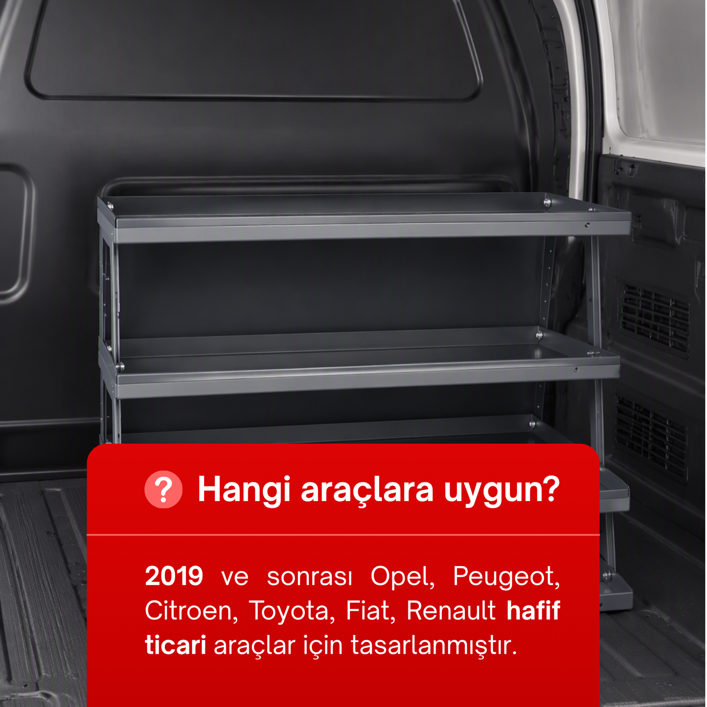 PratikBagaj® Oto Bagaj Düzenleyici Raf